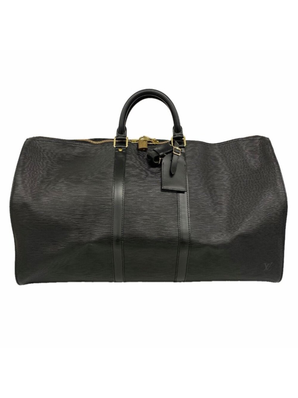 Louis Vuitton Boston Bag Epi Keepall 55 Noir